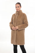 Camel Faux Mink Coat