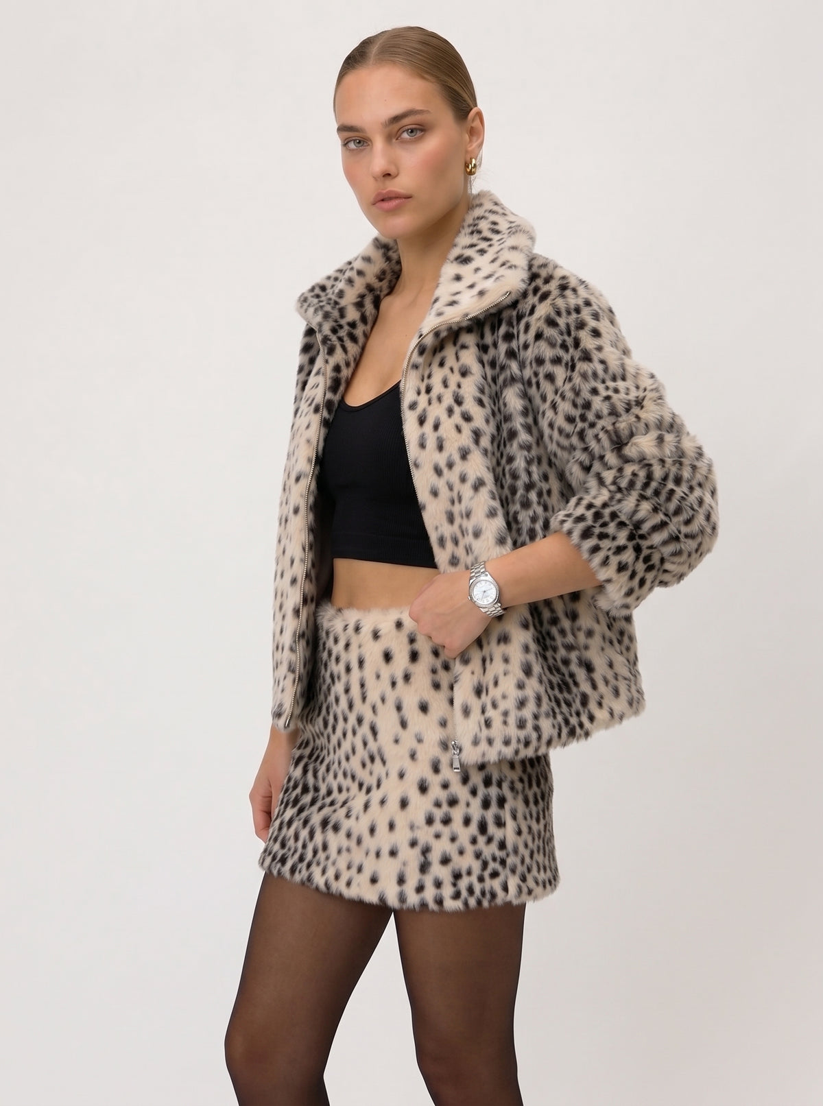 Sauvage Faux Mink Fur Set