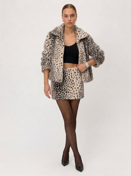 Sauvage Faux Mink Fur Set