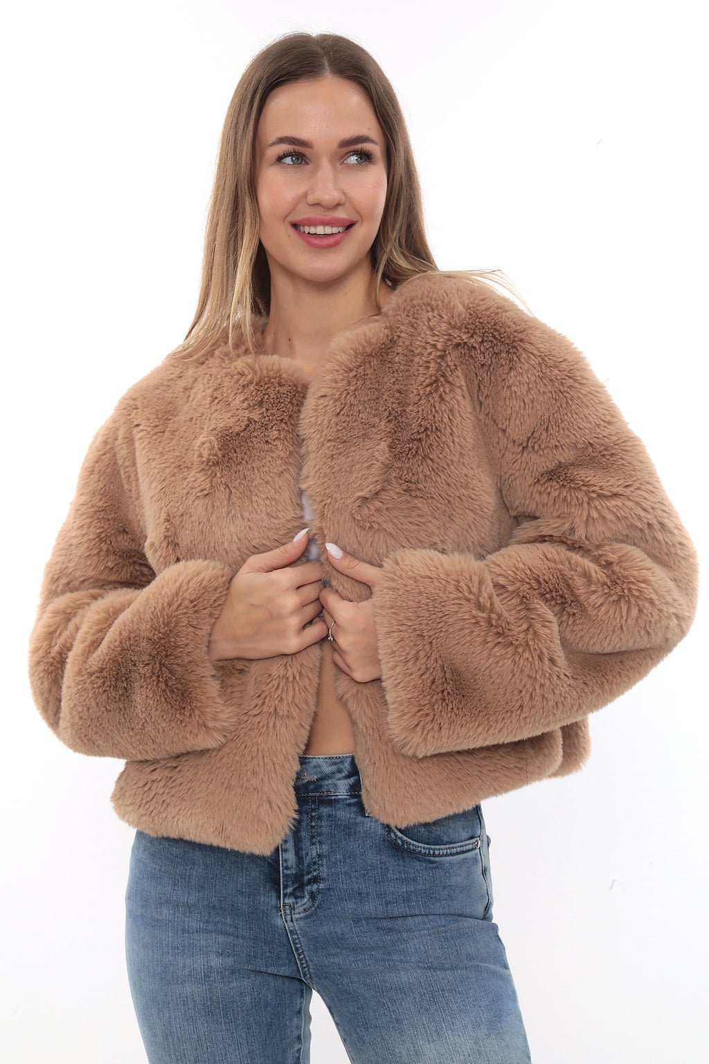 Miela Camel Kürk Ceket