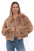 Miela Camel Fur Jacket