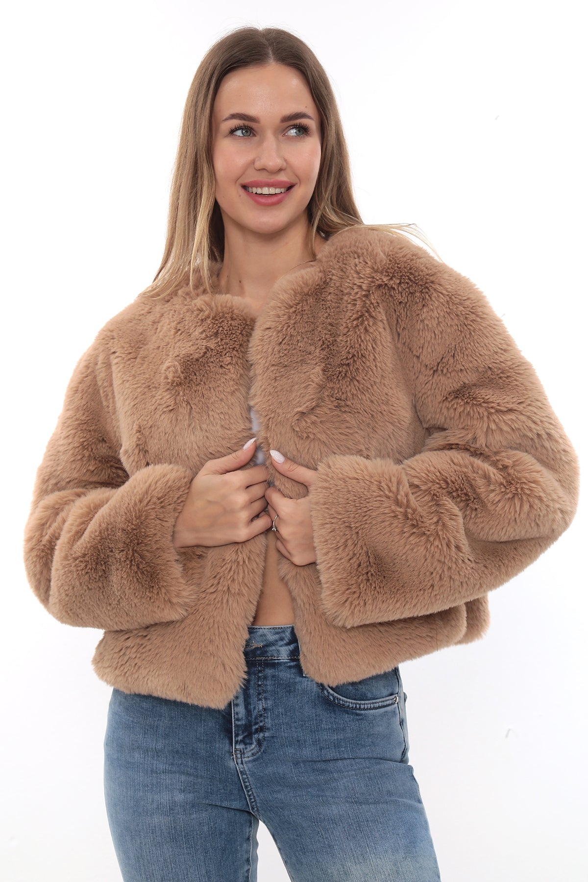 Miela Camel Kürk Ceket