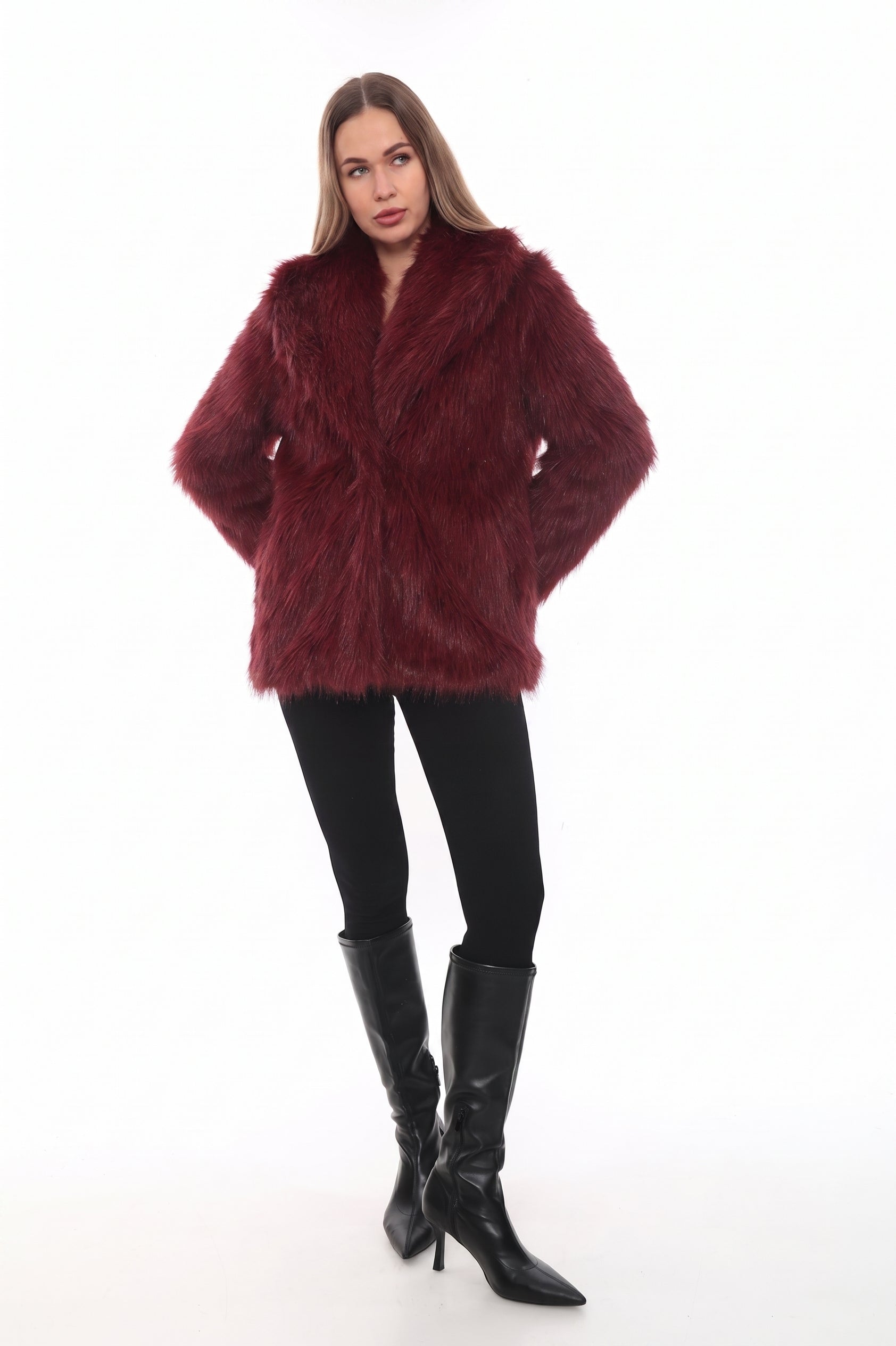 Éclat Moderne Faux Fur Jacket